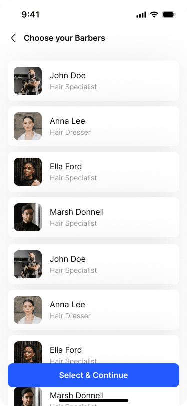 Barber Selection