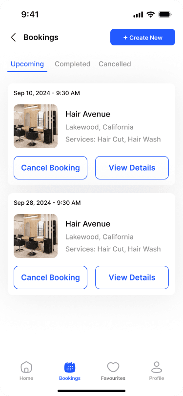 Booking History